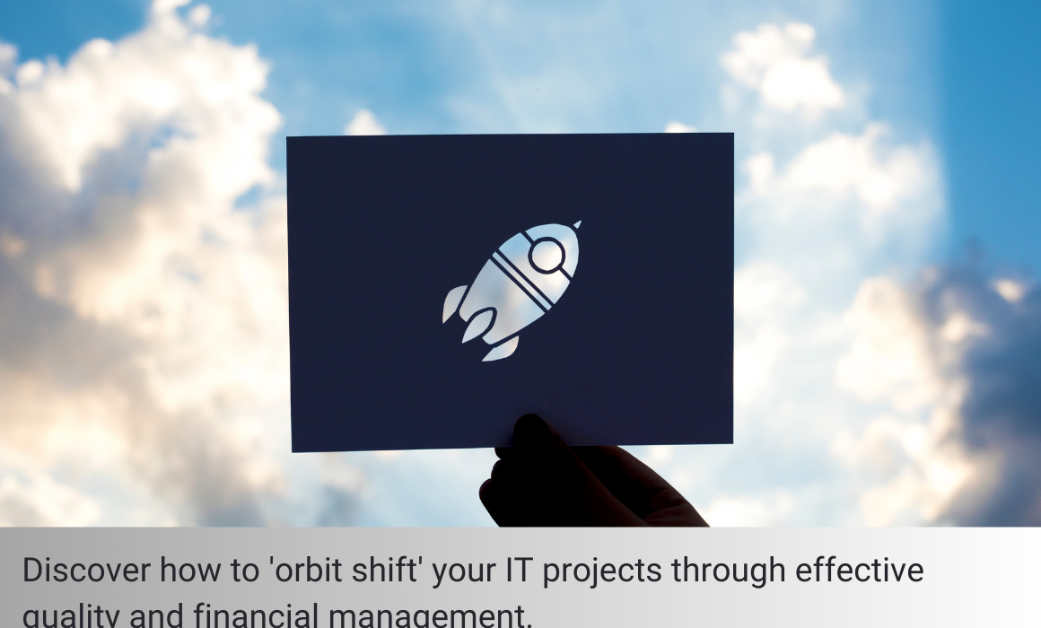 IT Director strategizing for successful orbit shifting in IT projects.