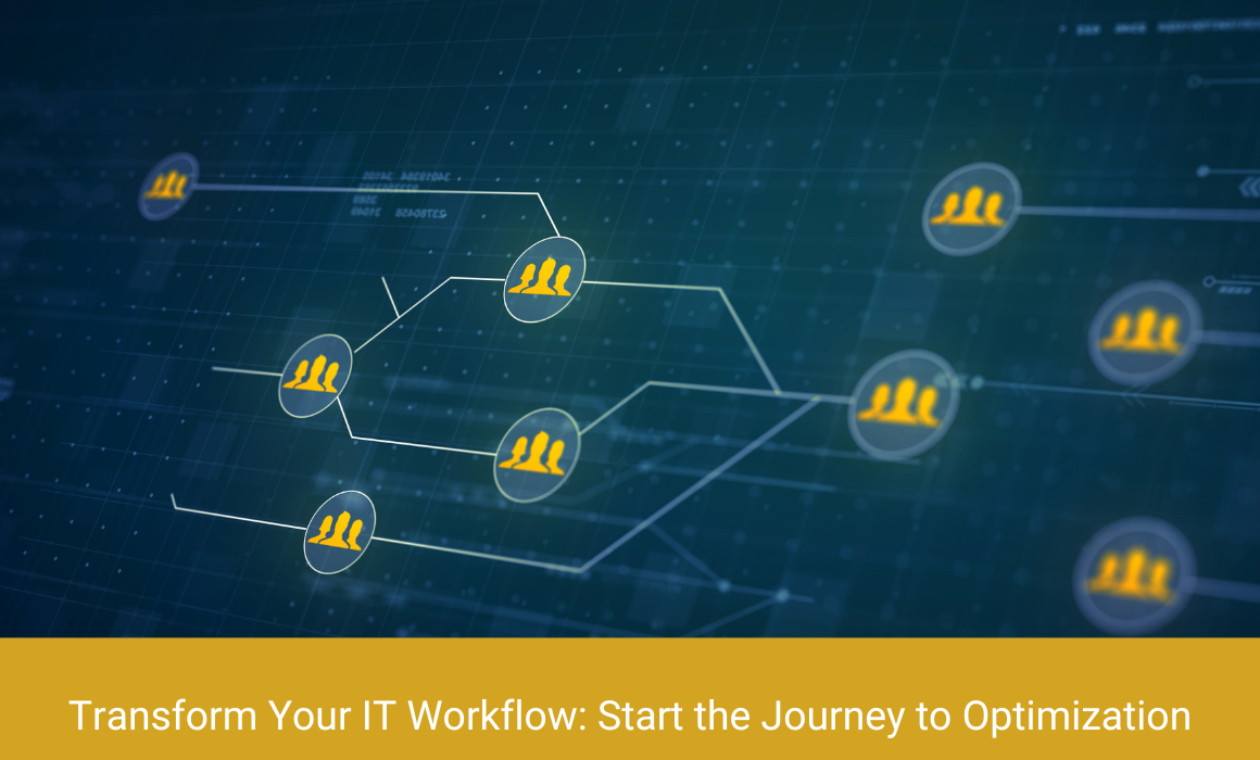 Graphic highlighting the importance of optimizing IT resource management processes and workflows for enhanced efficiency and productivity