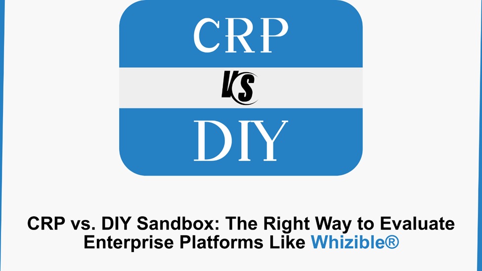 Should you use a Conference Room Pilot (CRP) or DIY Sandbox to evaluate Whizible®? Explore a detailed comparison with real-world use cases, decision frameworks, and best practices for enterprise SaaS evaluation
