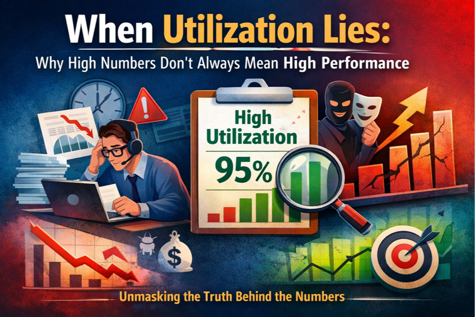When Utilization Lies: Why High Numbers Don’t Always Mean High Performance in IT Services