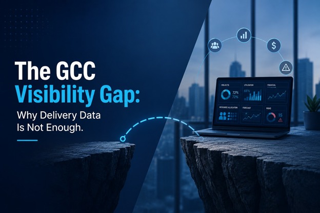 GCC execution intelligence dashboard showing delivery, resource utilization, and financial visibility