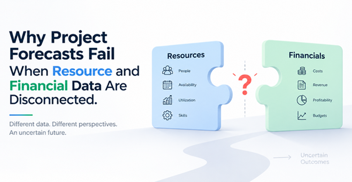 Why project forecasts fail when resource and financial data are disconnected